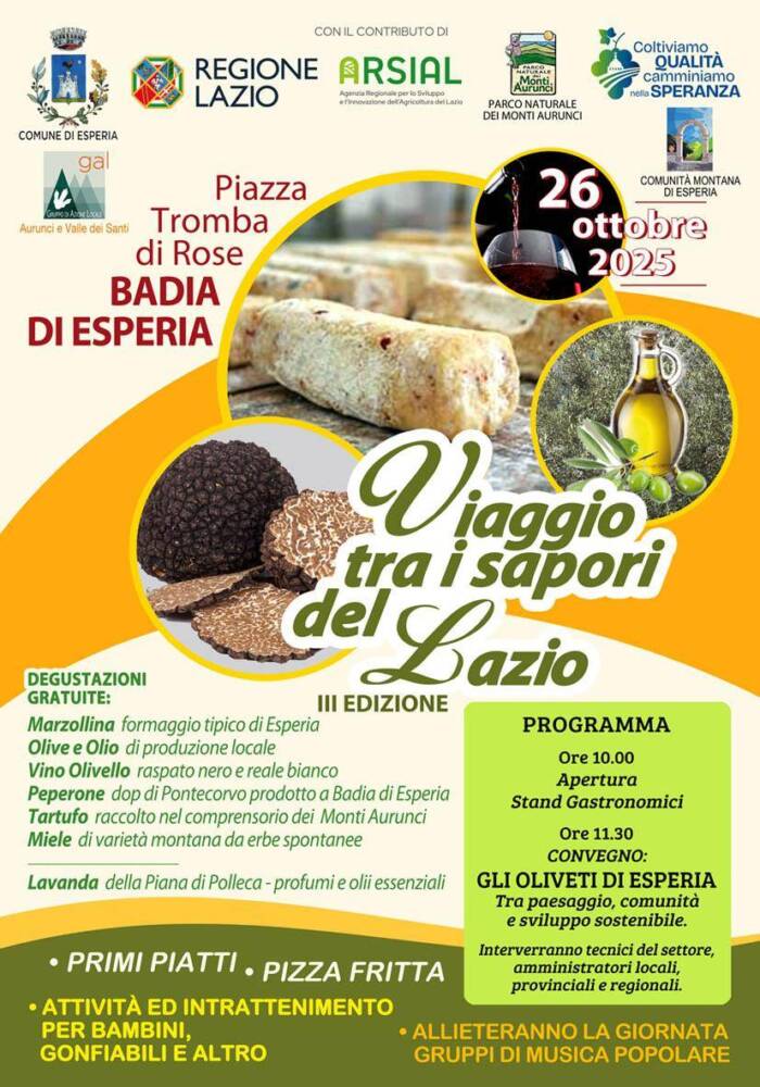Viaggio tra i sapori del Lazio