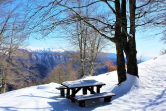 La neve sui monti Simbruini