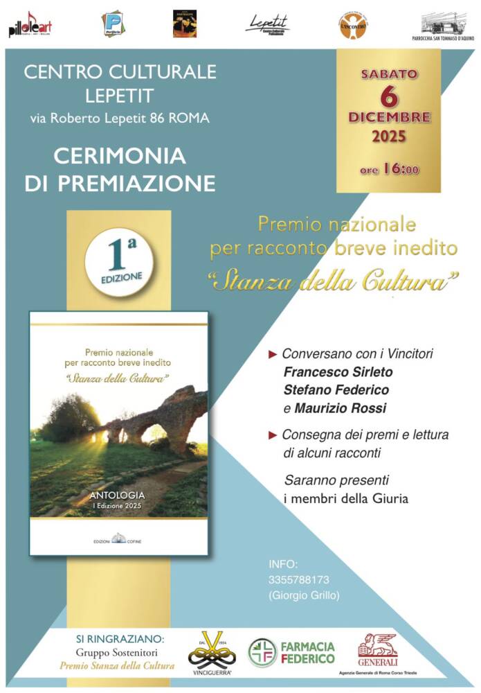 Premiazione del Premio Nazionale "La Stanza della Cultura"