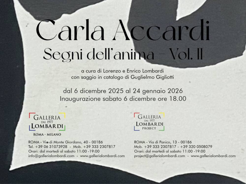 Carla Accardi. Segni dell’anima #2
