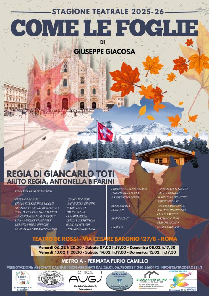 Spettacolo teatrale "Come le foglie" di Giuseppe Giacosa