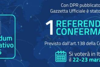 Referendum sulla Giustizia: il 22 e 23 marzo 2026