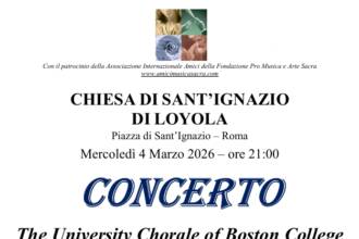 The University Chorale of Boston College e il Coro Sant’Agnese