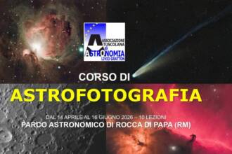 Aperte le iscrizioni al corso di Astrofotografia