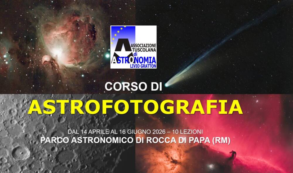 Aperte le iscrizioni al corso di Astrofotografia