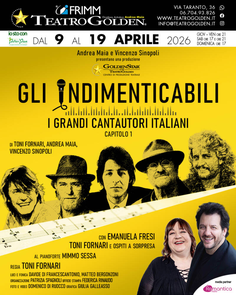 Gli Indimenticabili": Emanuela Fresi, Toni Fornari, Simone Montedoro