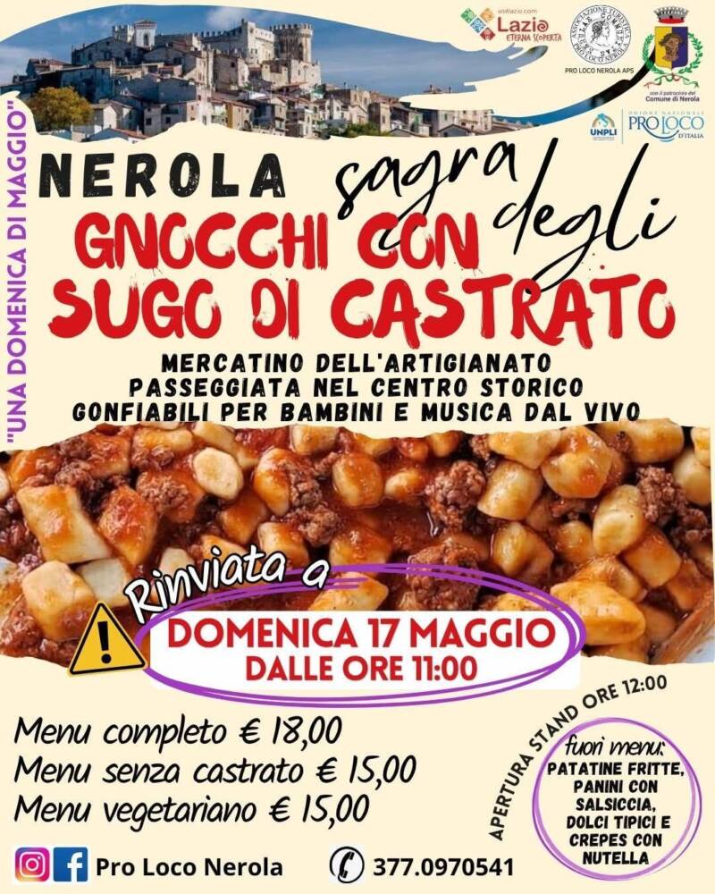 Sagra degli gnocchi con il sugo di castrato