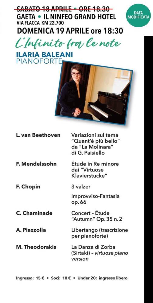 L’Infinito fra le note