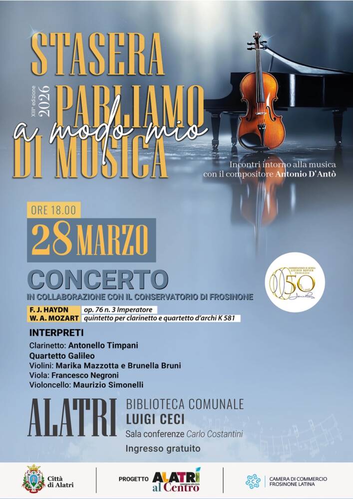 Eventi nel Lazio: Sagre, Concerti e Cosa Fare Stasera parliamo di musica... a modo mio