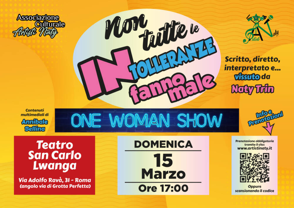 Non tutte le intolleranze fanno male - One Woman Show