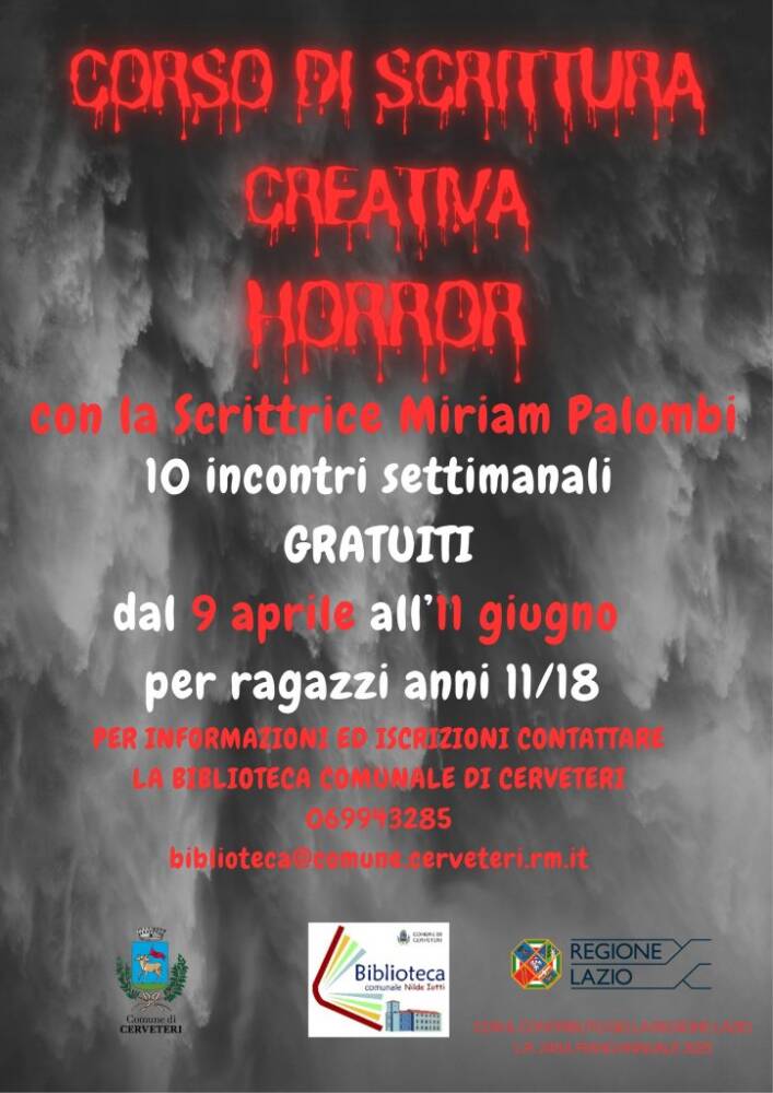 Corso gratuito di scrittura creativa horror per ragazzi