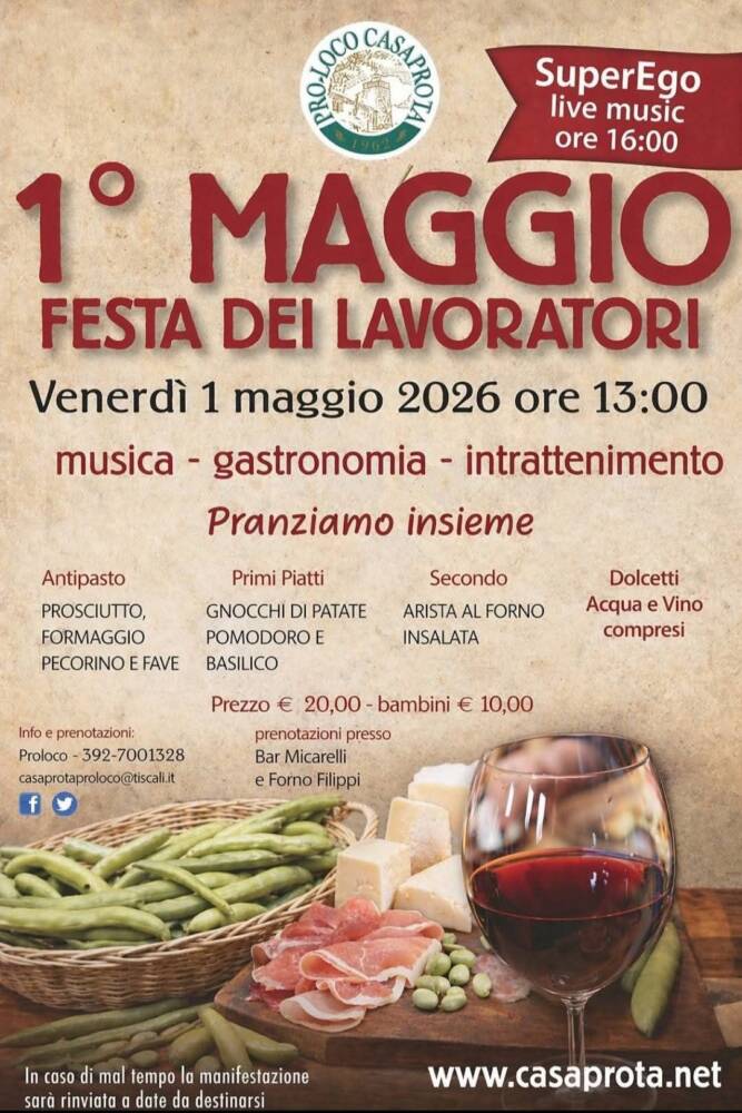 Festa dei Lavoratori a Casaprota