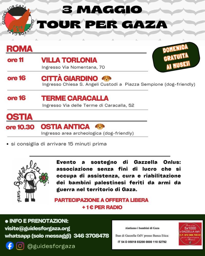 Tour solidali per "Gazzella Odv "