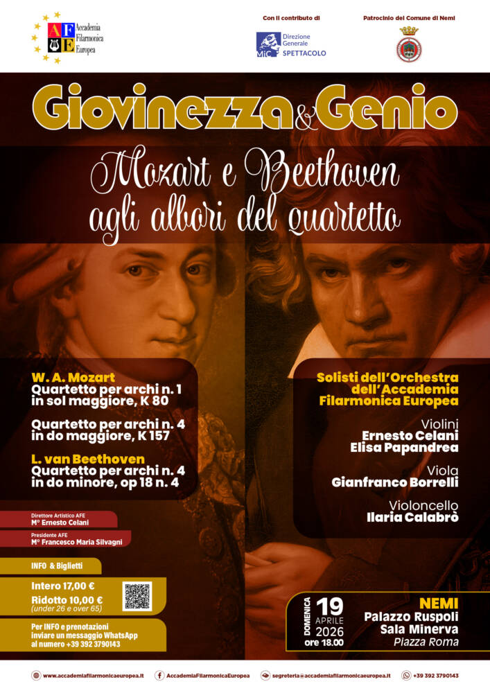 Musica e Spettacolo nel Lazio Giovinezza & Genio