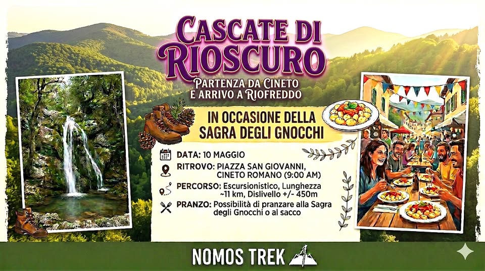 Le cascate di Rioscuro e la Sagra degli Gnocchi