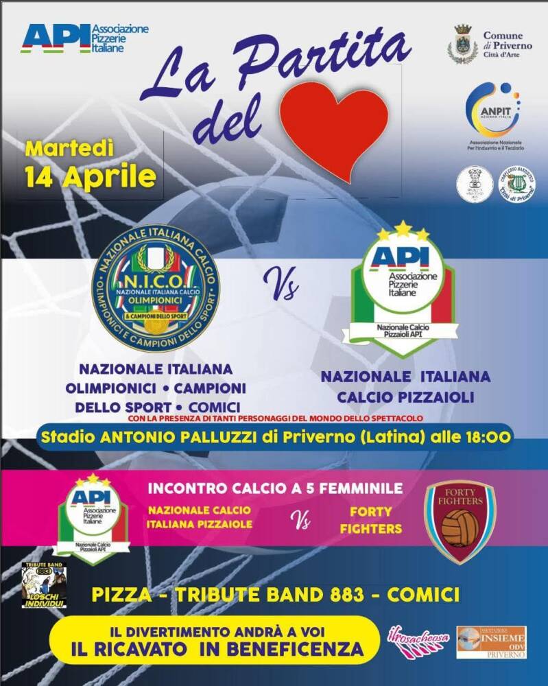 Musica, Spettacoli e Danza nel Lazio nel Lazio Partita del Cuore
