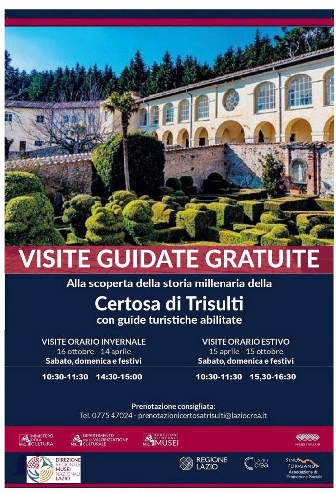 Visite guidate alla Certosa di Trisulti