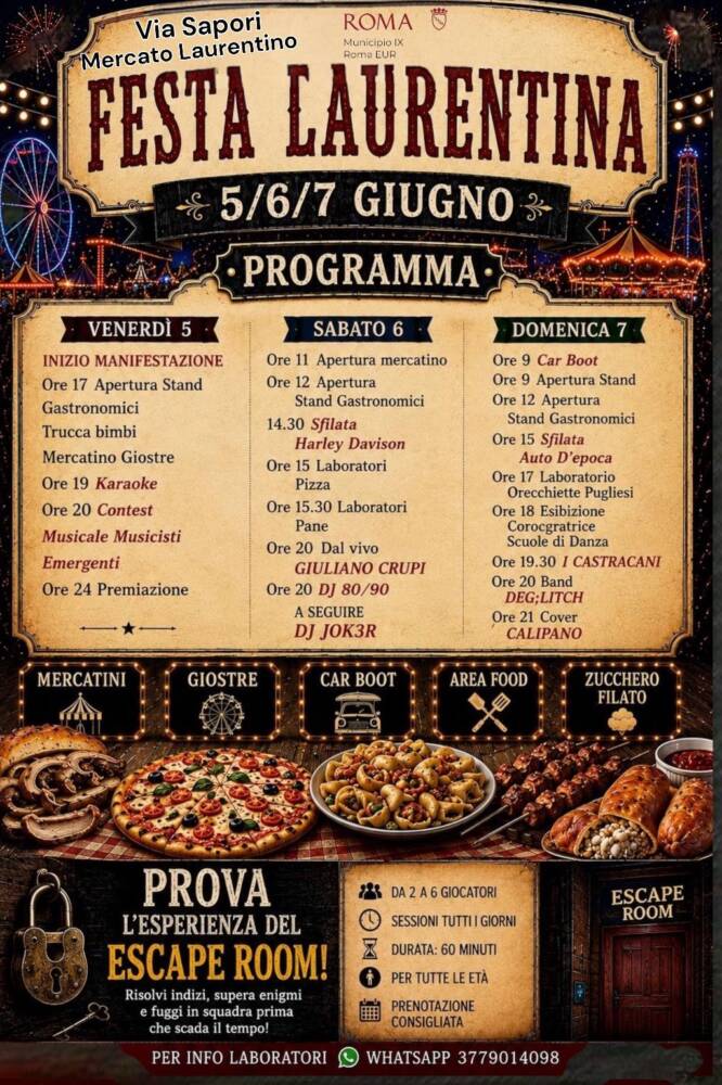 Musica, Spettacoli e Danza nel Lazio nel Lazio Festa Laurentina