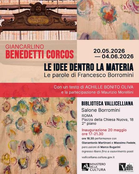 "Le idee dentro la materia" Mostra personale di Giancarlino Benedetti Corcos