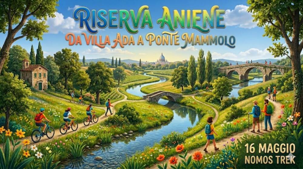 Urban trek: lungo l'Aniene da Villa Ada a Ponte Mammolo