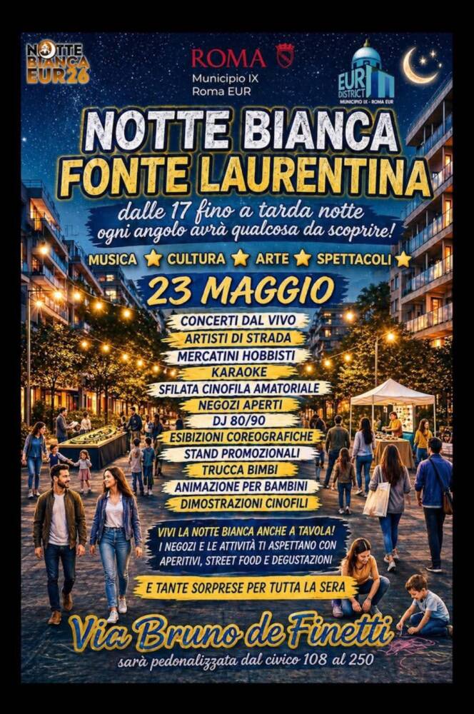 Notte Bianca Fonte Laurentina