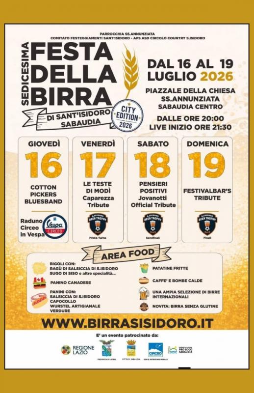 Festa della Birra di Sant'Isidoro - City Edition