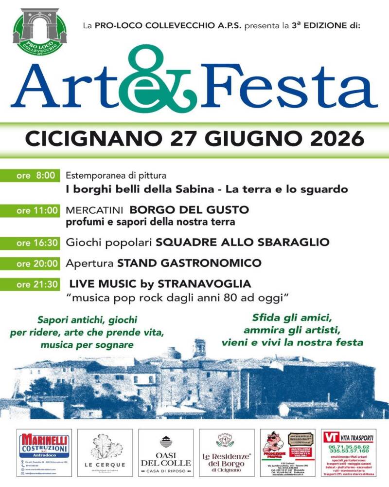 Musica, Spettacoli e Danza nel Lazio nel Lazio Arte & Festa