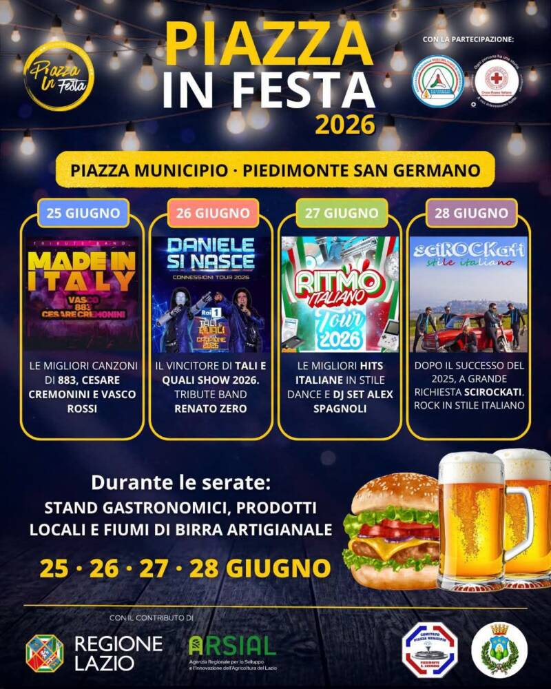 Eventi nel Lazio: Sagre, Concerti e Cosa Fare Piazza in Festa