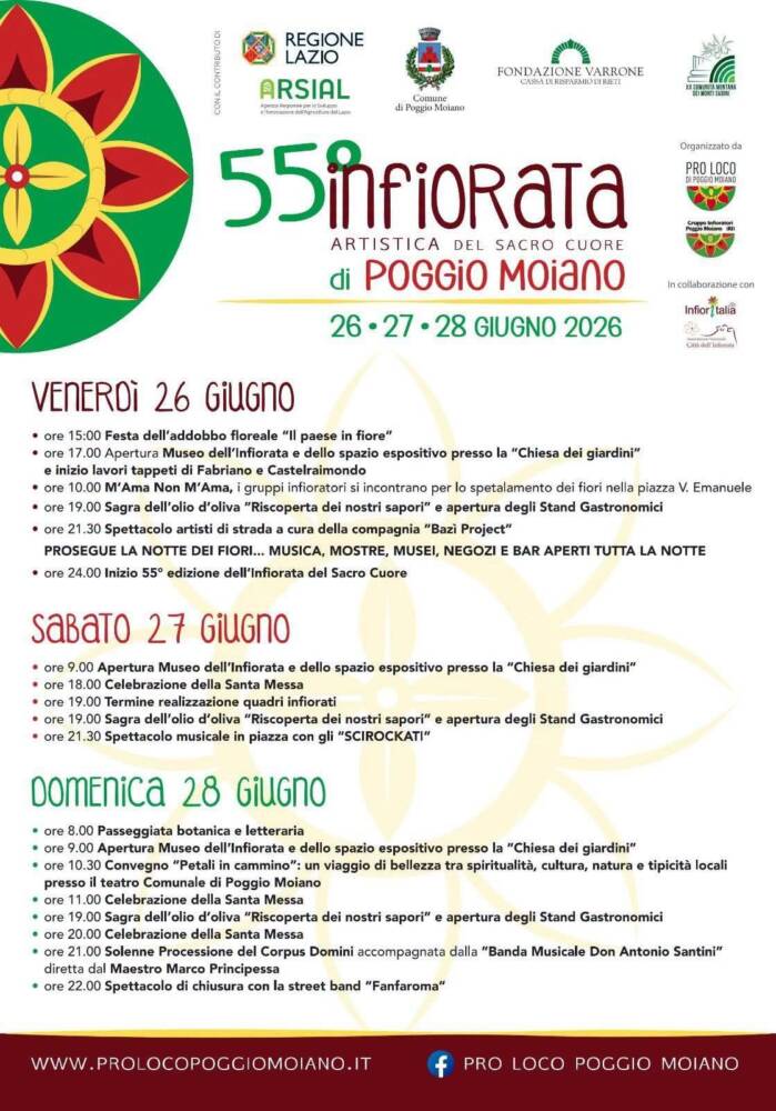 Musica e Spettacolo nel Lazio Infiorata del Sacro Cuore