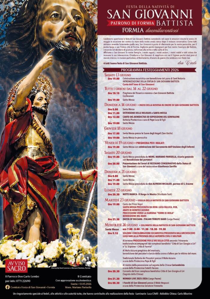 Festeggiamenti per San Giovanni Battista