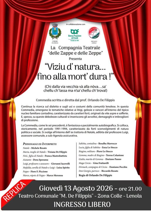 Viziu d' natura fino alla mort' dura!
