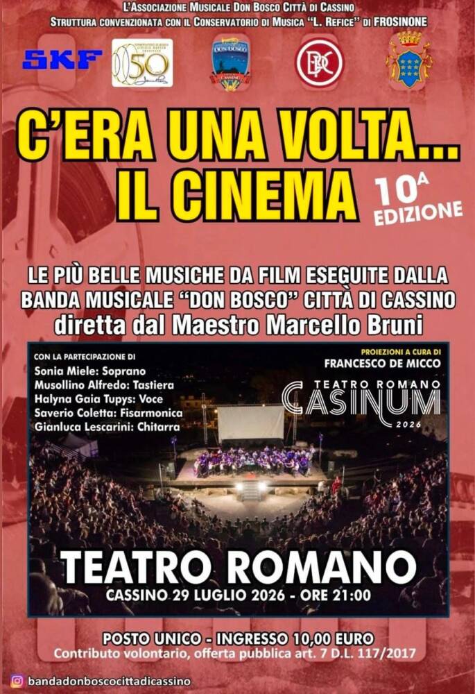 Eventi di Arte e Cultura nel Lazio "C'era una volta...il Cinema" X Edizione