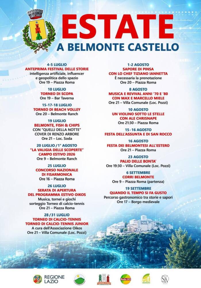 Musica e Spettacolo nel Lazio Estate a Belmonte Castello