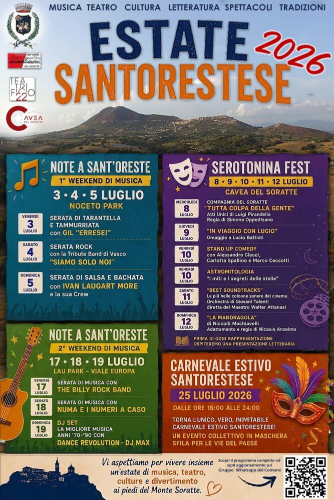 Eventi nel Lazio: Sagre, Concerti e Cosa Fare Estate Santorestese