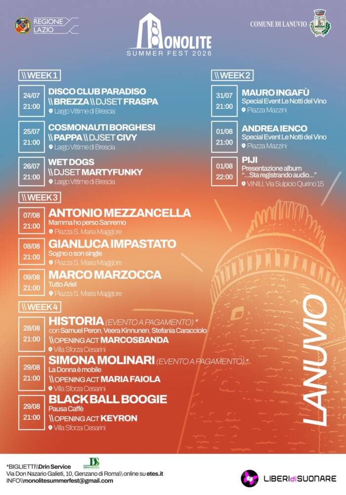 Monolite Summer Fest