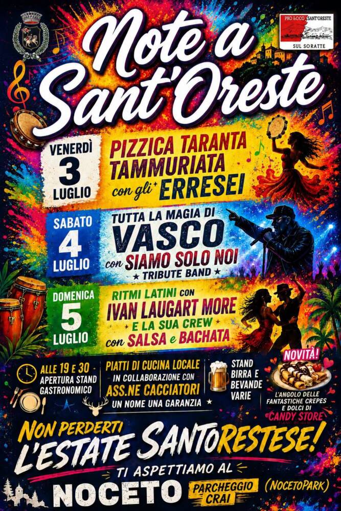 Eventi nel Lazio: Sagre, Concerti e Cosa Fare Note a Sant'Oreste