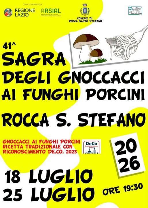 Sagra degli Gnoccacci ai Funghi Porcini