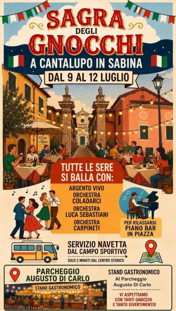 Eventi nel Lazio: Sagre, Concerti e Cosa Fare Sagra degli Gnocchi