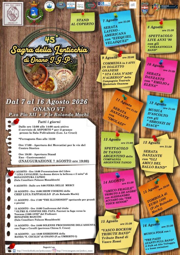 Musica e Spettacolo nel Lazio Sagra della Lenticchia