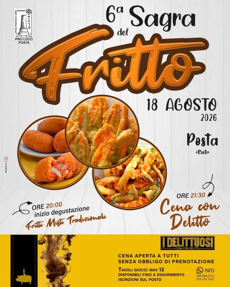 Sagra del Fritto con la "Cena con Delitto"
