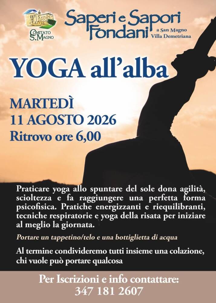 Yoga all’alba