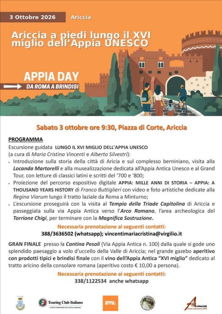 Eventi nel Lazio: Sagre, Concerti e Cosa Fare Ariccia Appia Day