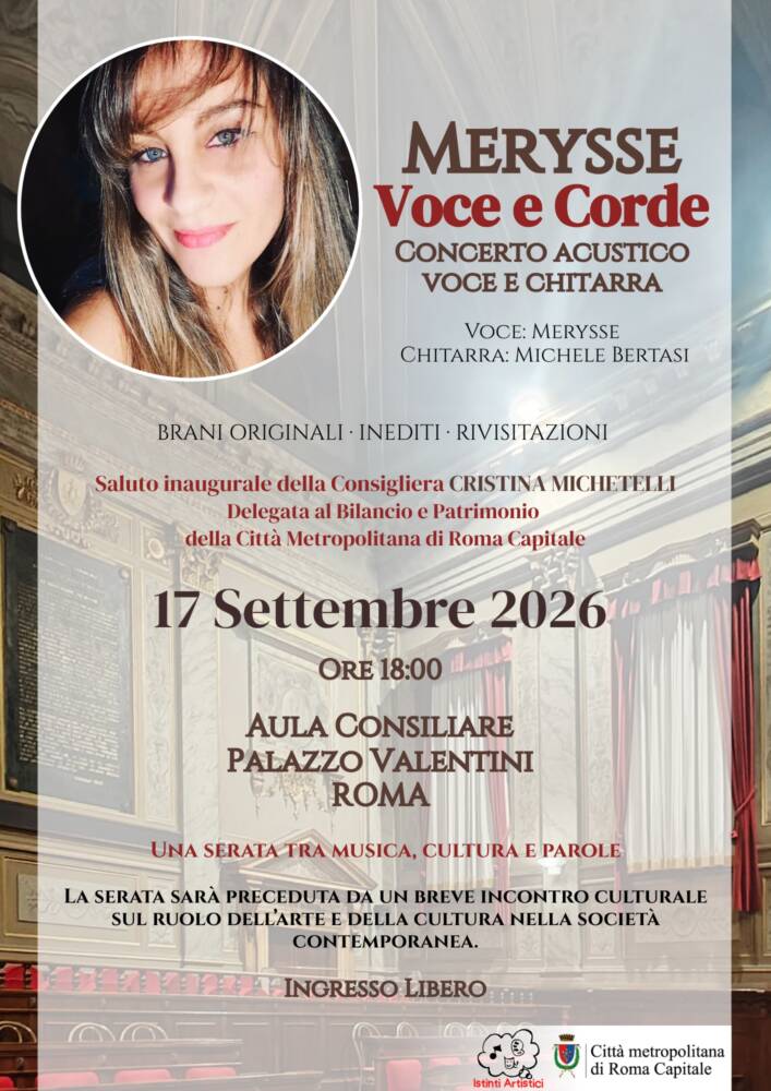 Merysse in concerto a Palazzo Valentini
