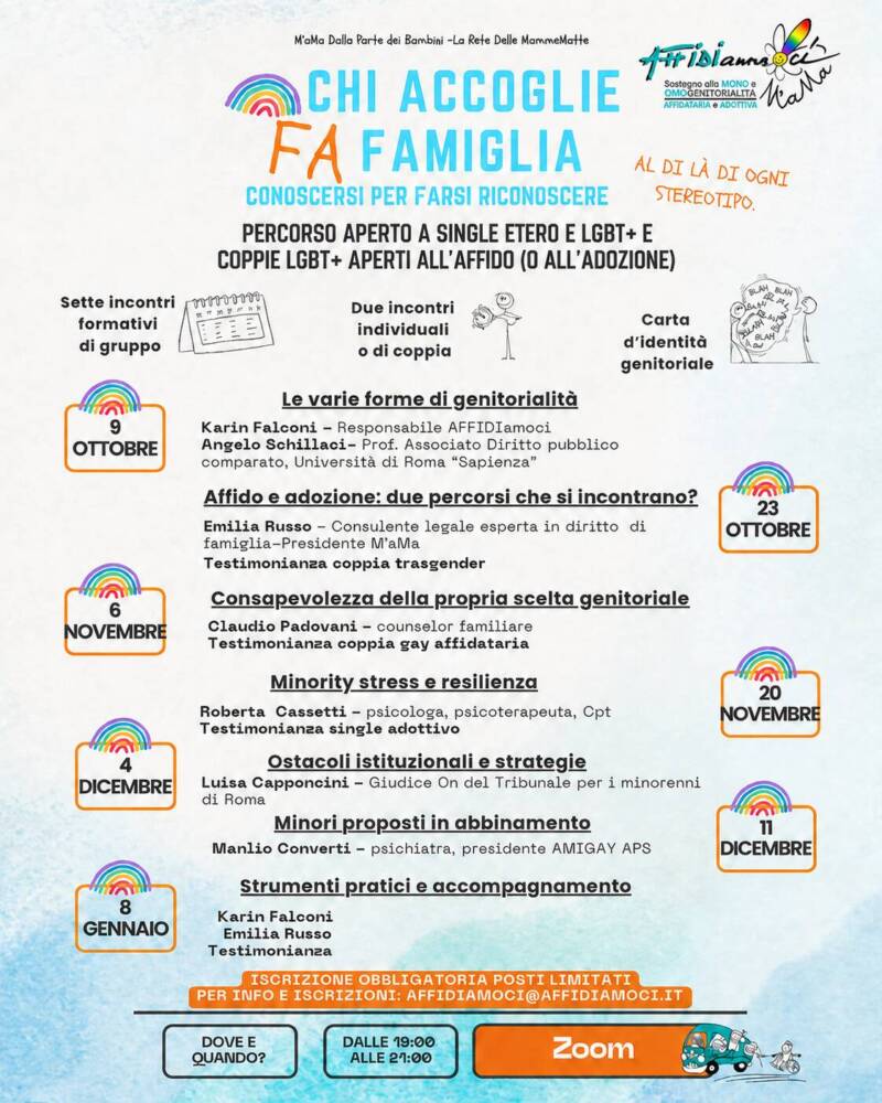 Varie nel Lazio Chi Accoglie fa Famiglia