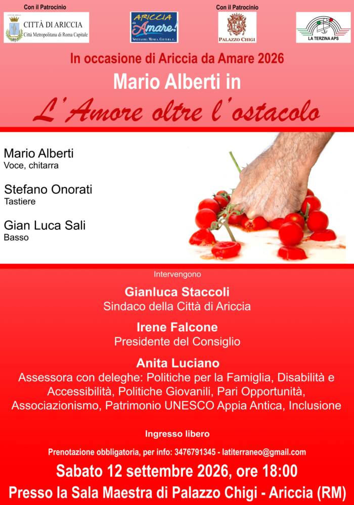 Concerto inedito “L’amore oltre l’ostacolo”