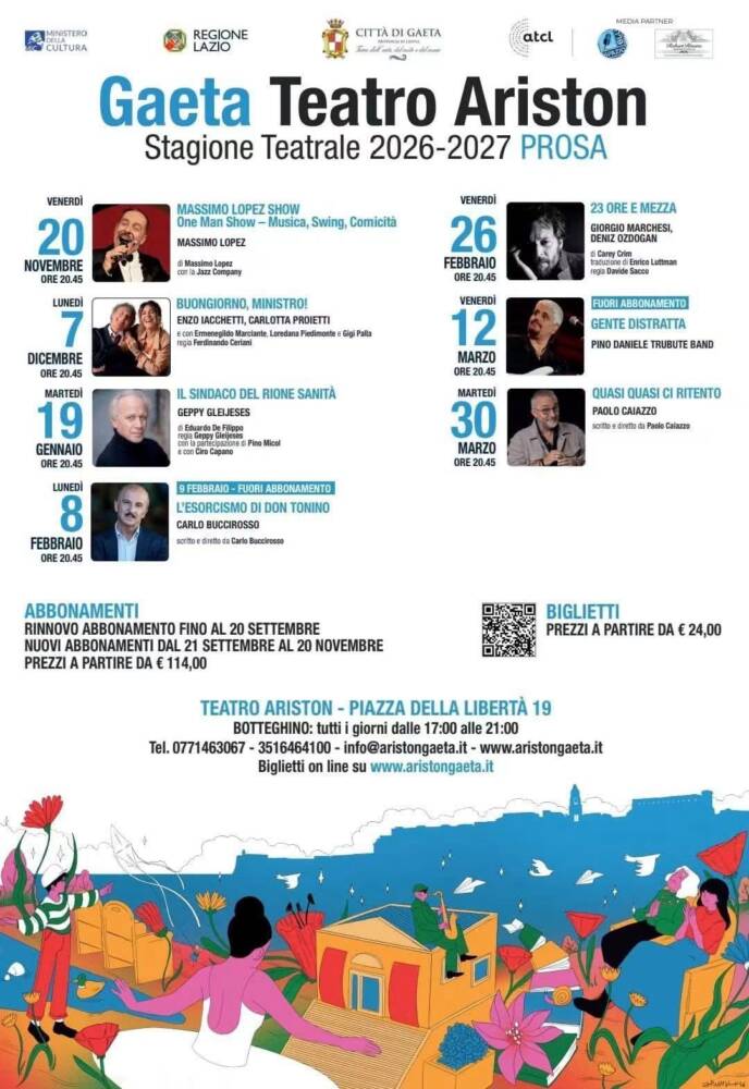 Nuova Stagione del Teatro Ariston Gaeta