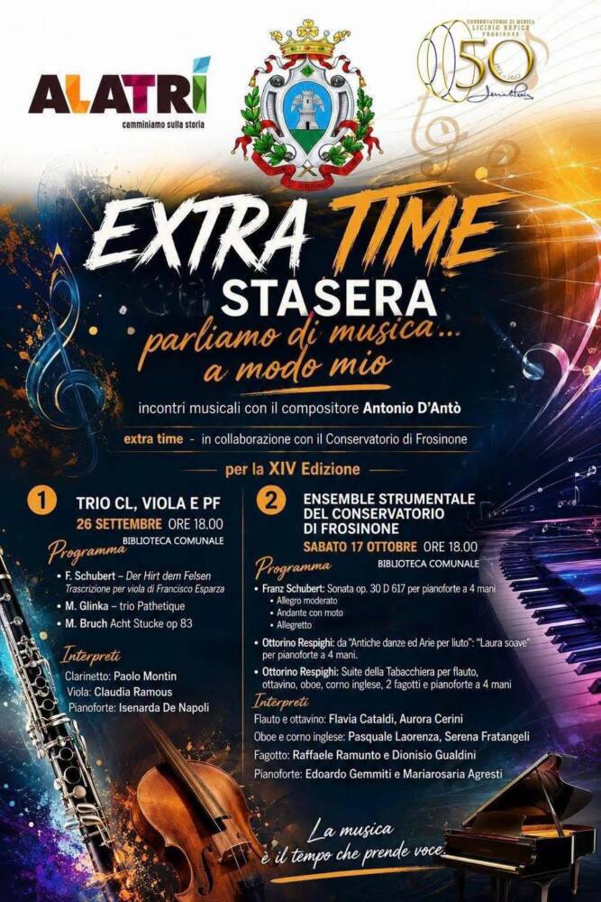 Sagre, Gastronomia e Tradizioni nel Lazio nel Lazio Stasera parliamo di musica... Extra Time