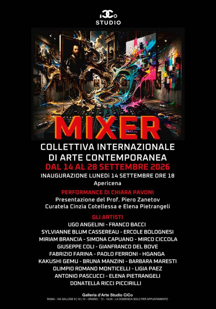 Mixer, mostra collettiva alla Galleria Studio CiCo