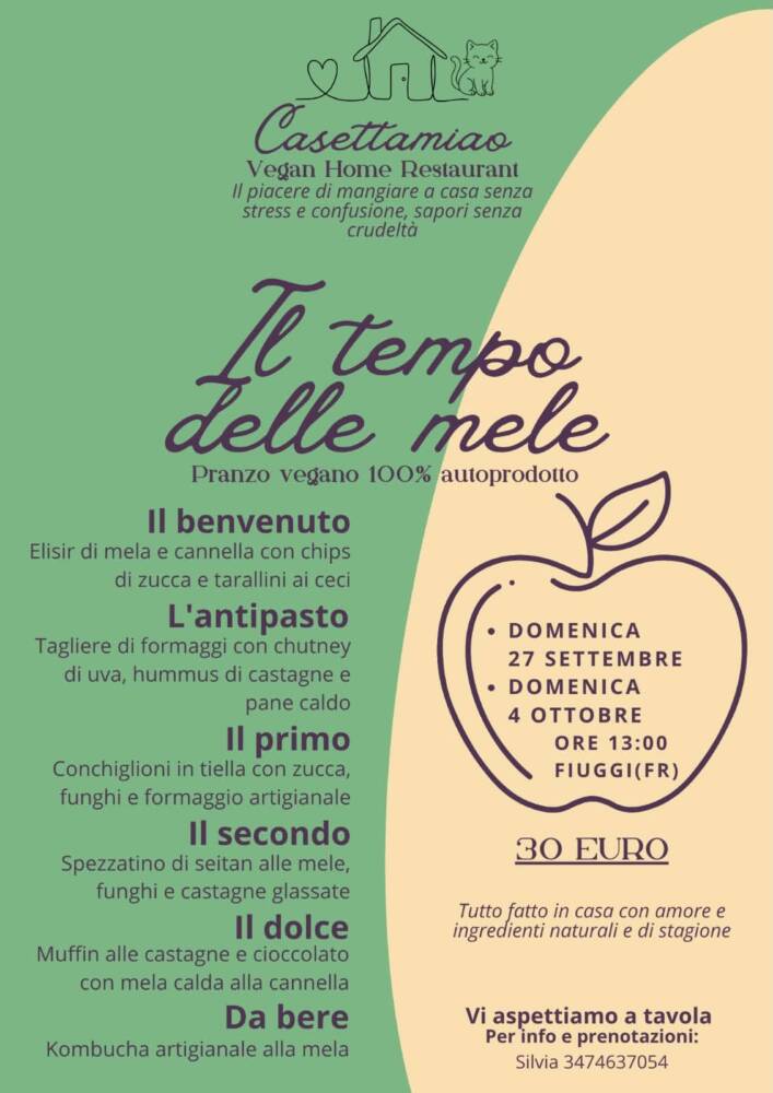 Pranzo vegano "Il tempo delle mele"