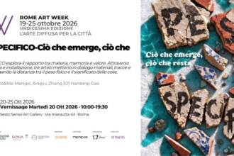 PESO SPECIFICO – Ciò che emerge, ciò che resta PESO SPECIFICO – Ciò che emerge, ciò che resta